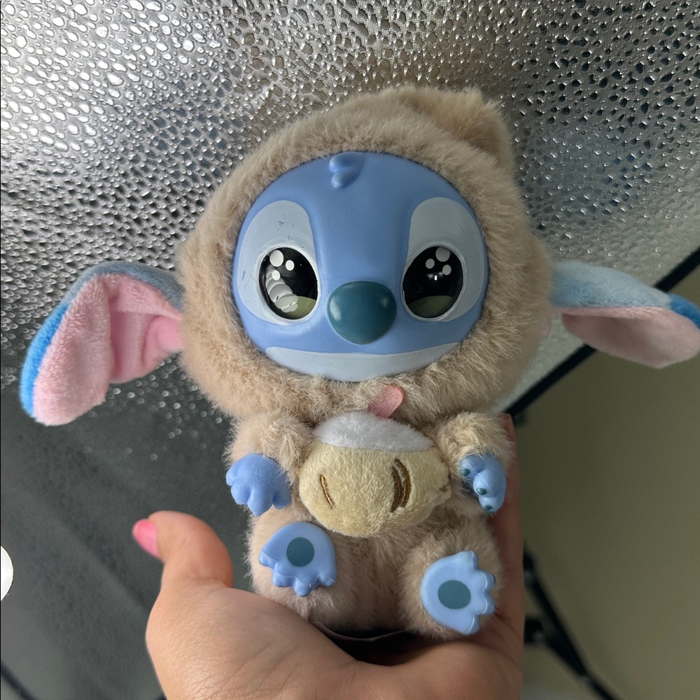 Disney Miniso Stitch Plush Eat Something Before Sleep – Pure Coconut Juice